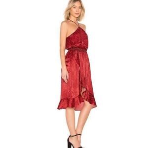 House Of Harlow 1960 X Revolve Baye Midi Red Sexy Sleeveless Dress Summer Spring